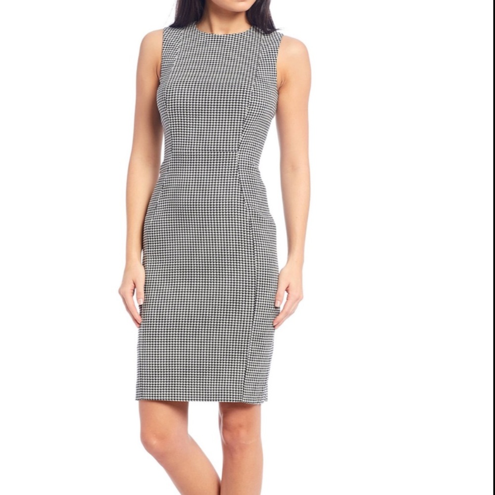 Calvin Klein Dot Print Sheath Dress
